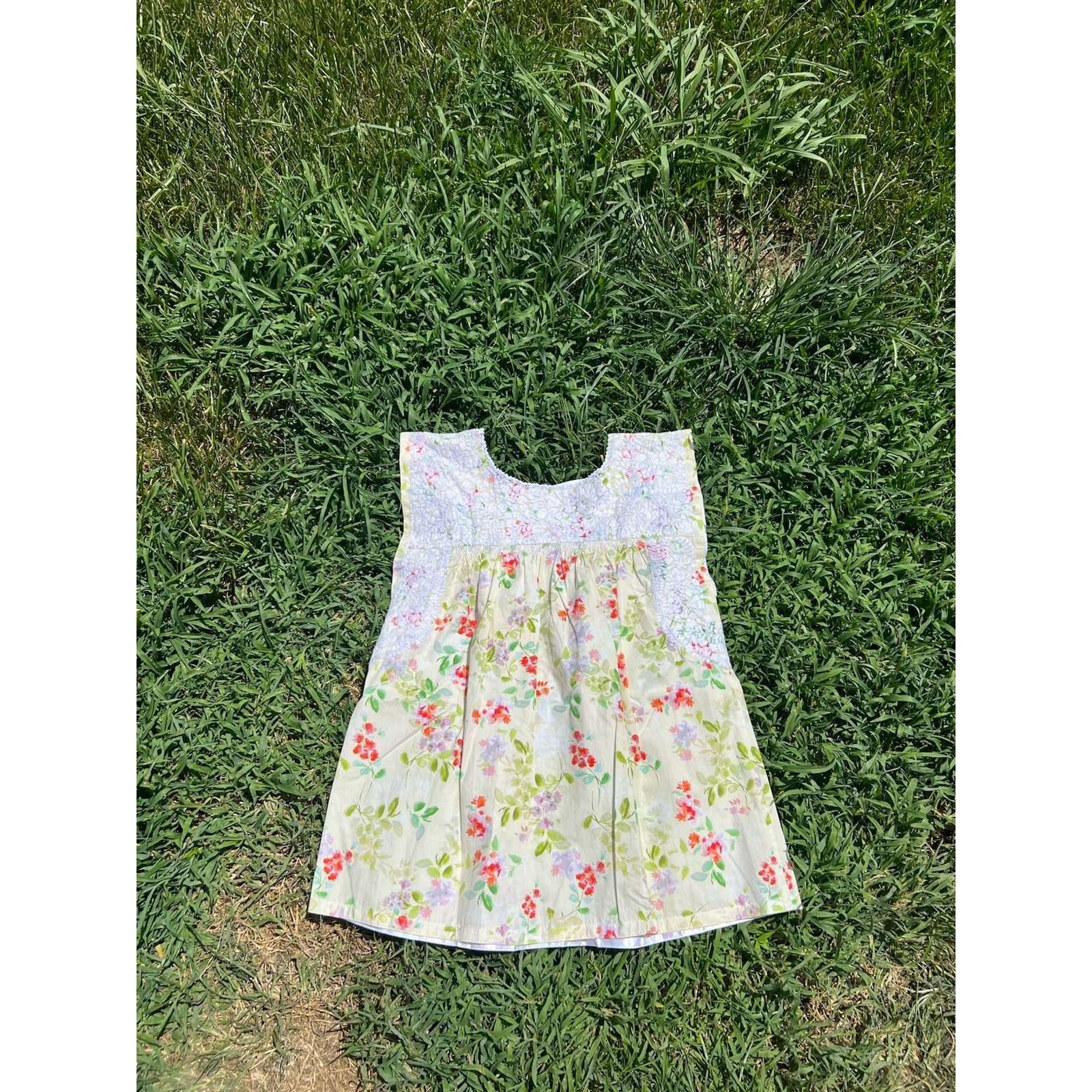 Mi Golondrina Arroyo De Flores Blouse Floral Womens Medium Brand New